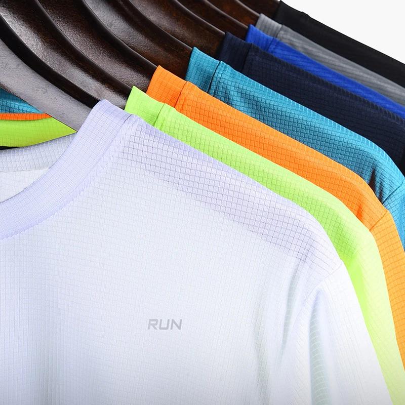 Été Sport Gym t-shirt hommes séchage rapide course musculation chemises hommes à manches courtes Fit