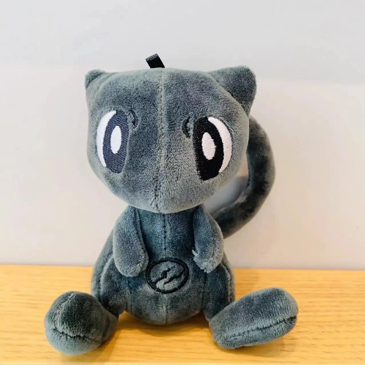 Porte-clés pokémon Mew en peluche noir 13CM, sac Pandent et décorations pour enfants, cadeau de noël