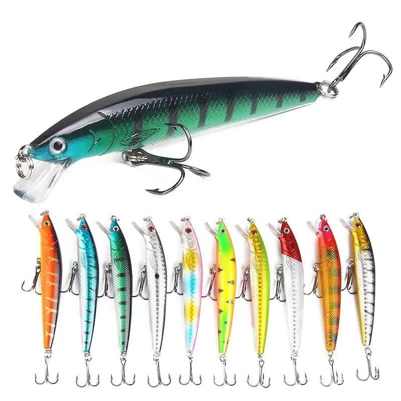 1 pièces leurres de pêche méné japonais flottant dur Bait95mm 7g appât artificiel Wobbler manivelle 