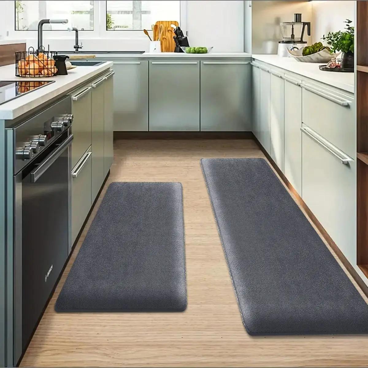Longue Bande Épaisse en Flanelle pour Sol de Cuisine et Salle de Bain, Absorbant les Virus des Pieds