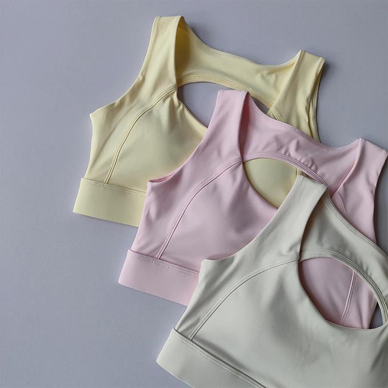 Beau dos sous-vêtements de sport résistant aux chocs course Anti-affaissement Yoga soutien-gorge hau