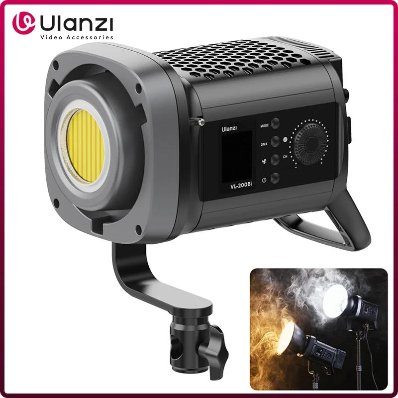 Ulanzi VL-200Bi 200W V-Mount COB Light sans fil Andrea Control 2700K-6500K Video Light for Skit Vide