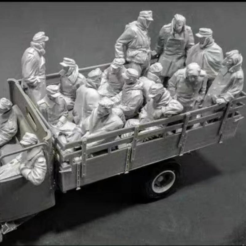 Kit de figurines en résine 1/35, Kit de Collection, jouets soldats capturés, 16 figurines, livraison