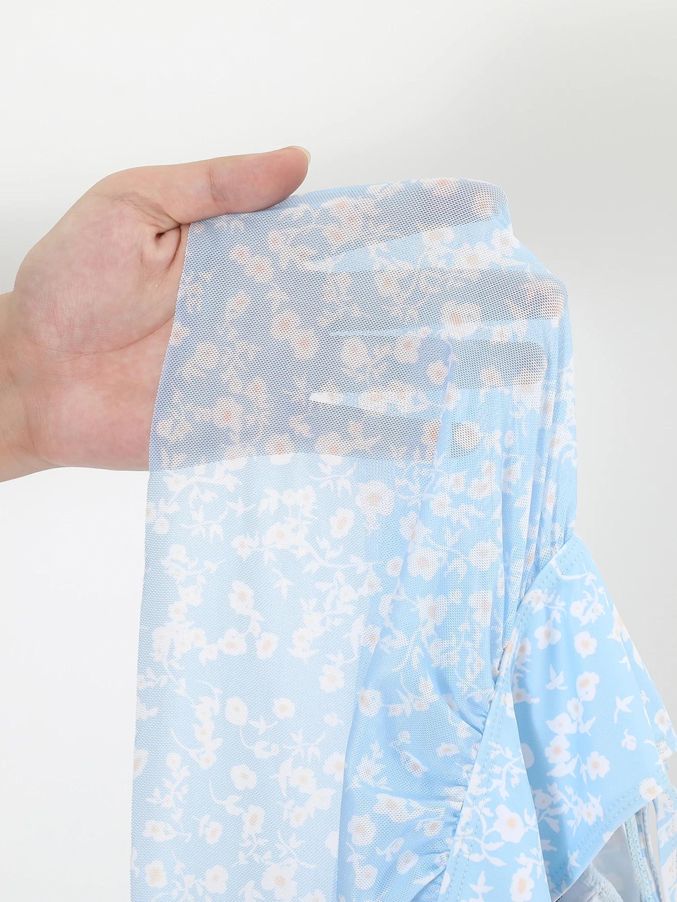 2026 Tankini à volants deux pièces pour femme, maillot de bain à bretelles avec cordon de serrage, t