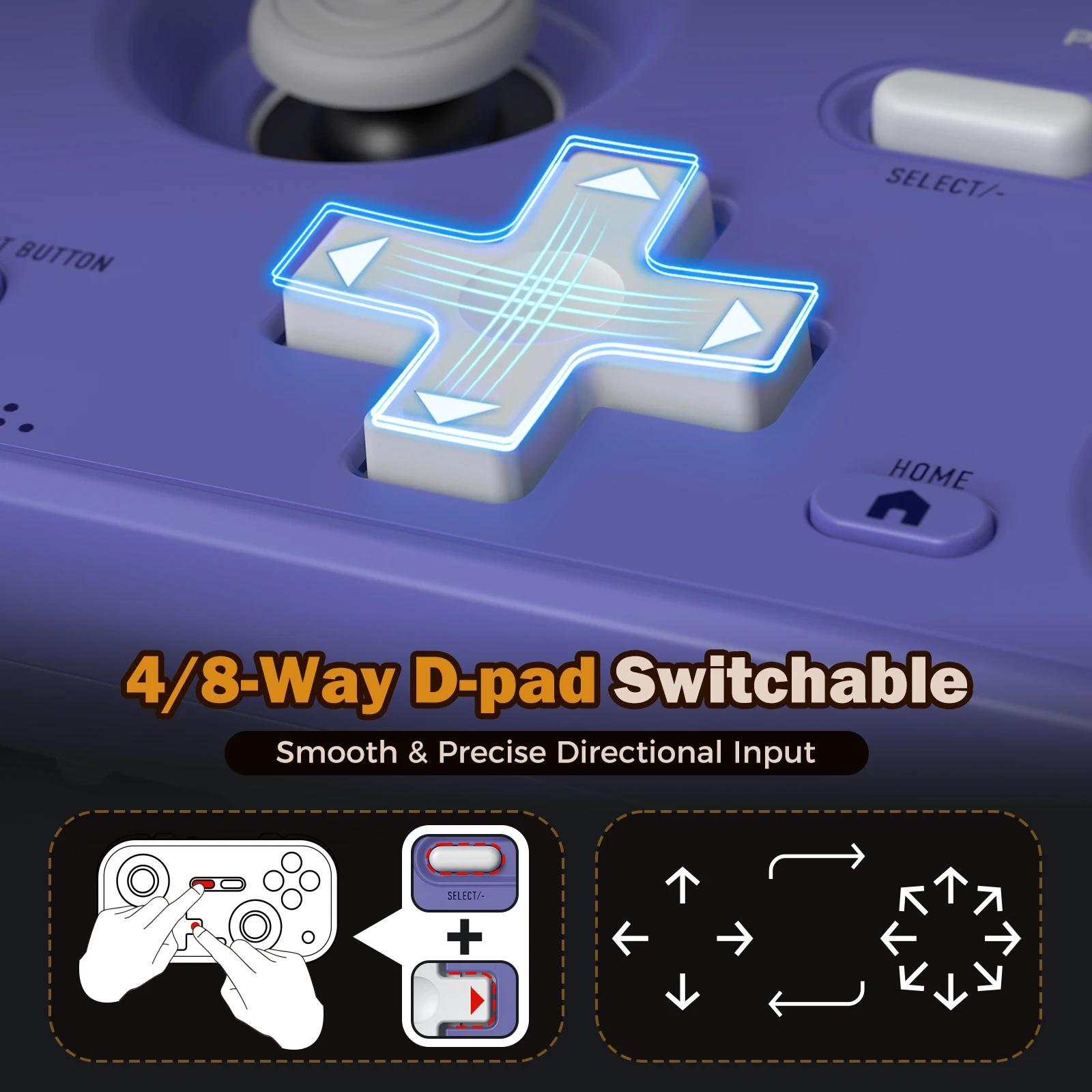 Pour contrôleur de jeu rétro IINE Pocket, bâton encastré 1000Hz, manettes à effet Hall, Mini manette
