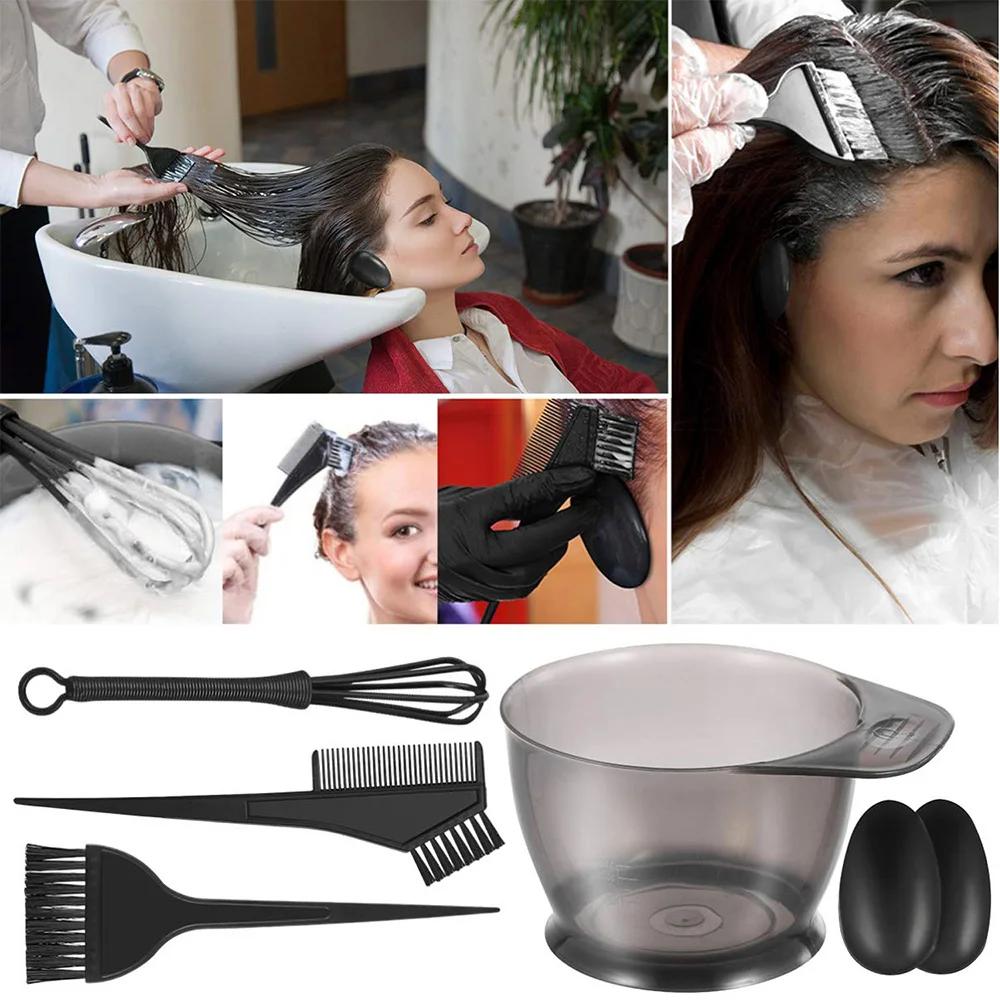 Kit de coloration capillaire professionnel 6 pièces/ensemble, pour Salon de coiffure et usage domest