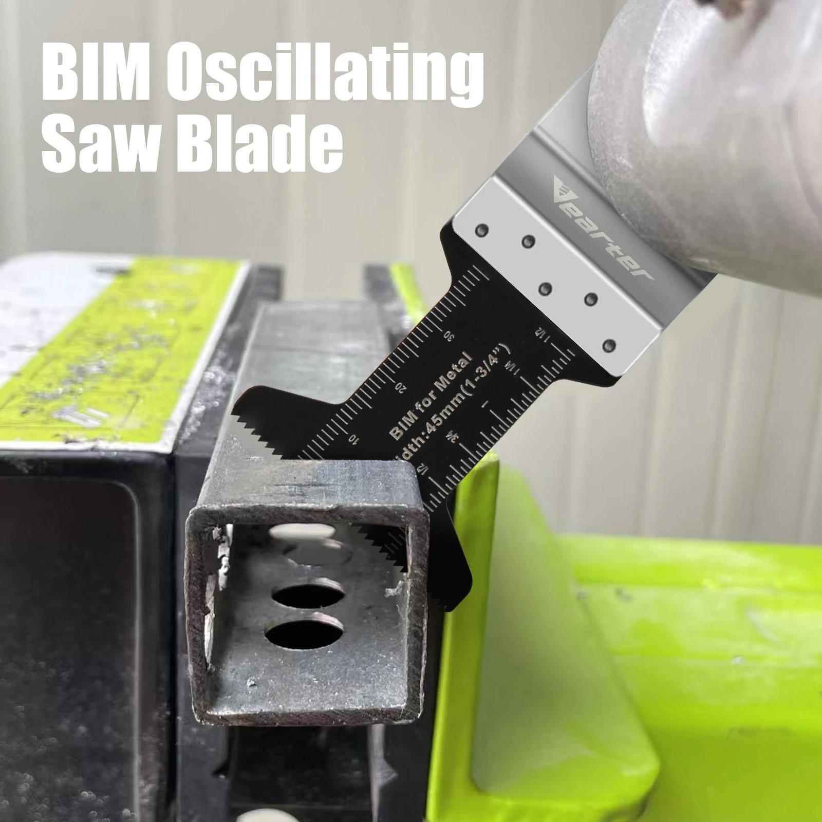 Vearter – outil oscillant bi-métal, lames de scie pour métal, bois, fer, clous, coupe de plaques de 