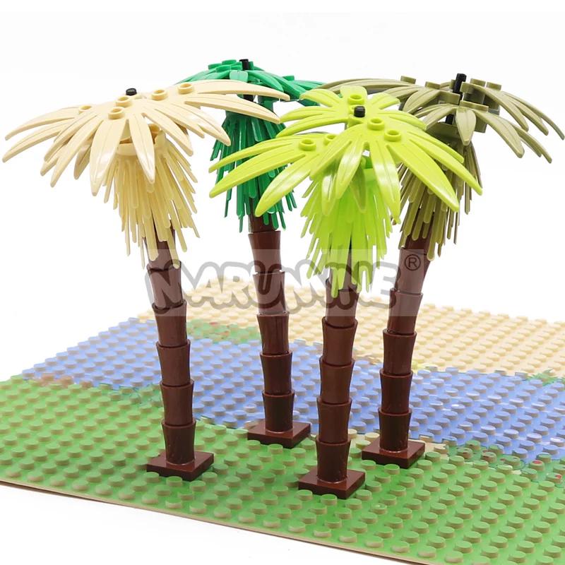 MARUMINE 4 pièces cocotier MOC ville plante blocs de construction briques jardin bonsaï forêt bricol