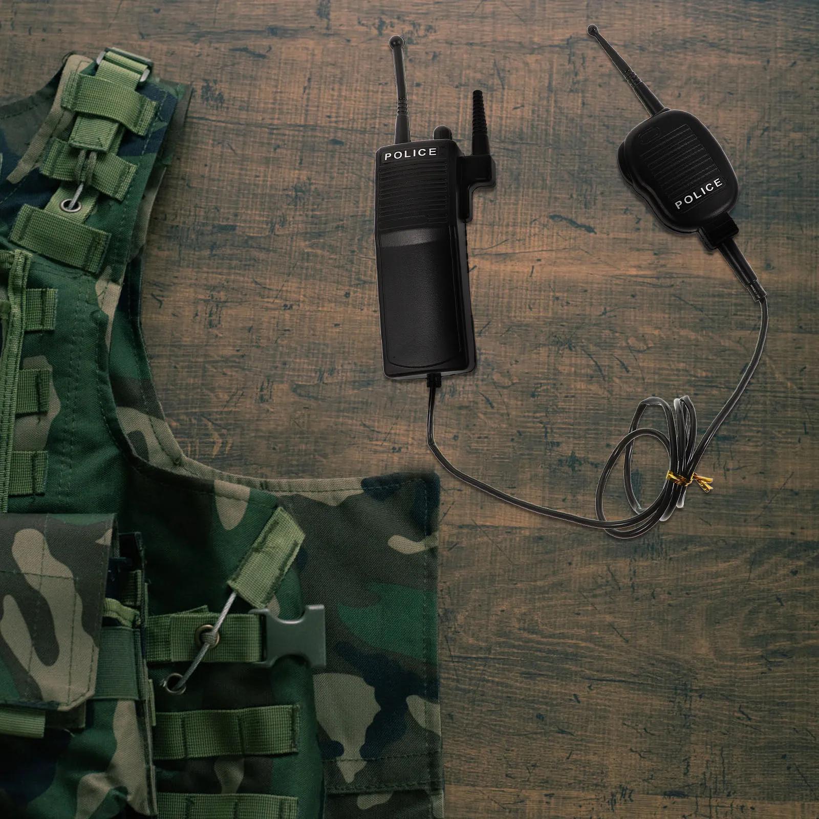 Fausse Radio de Police d'halloween, ensemble de talkie-walkie, accessoire de Cosplay américain, Radi