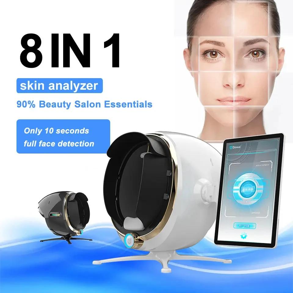 Analyseur de peau 3D : Scanner facial portable avec miroir magique - Testeur d'hydratation/graisse/t