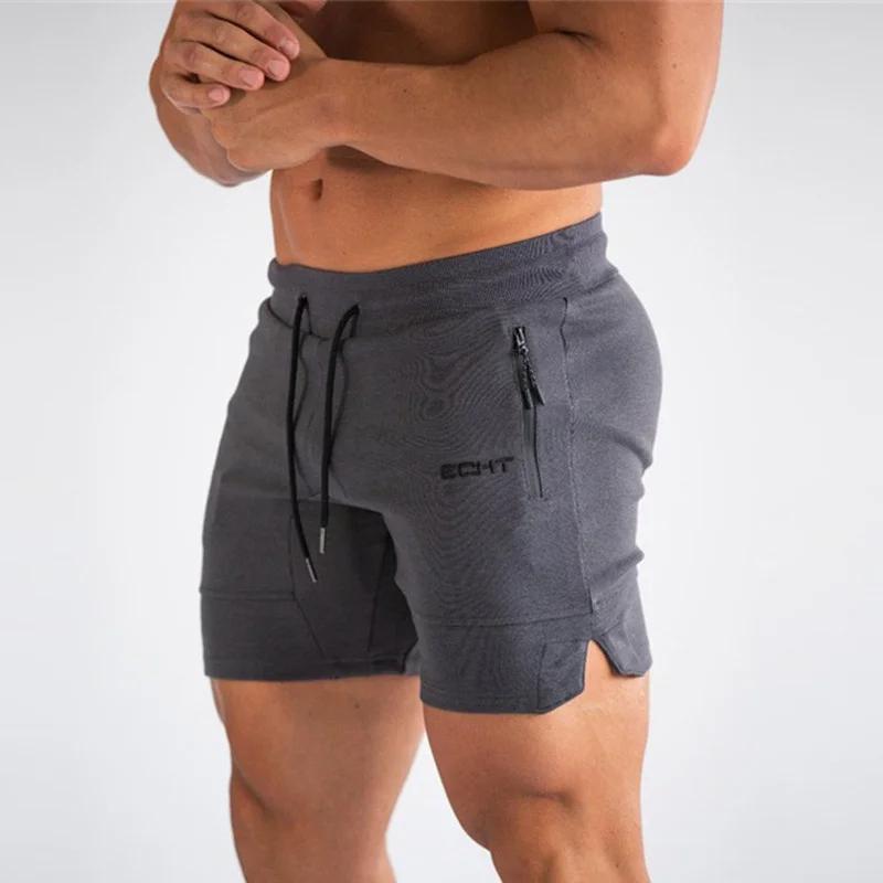 Pantalons de survêtement à poche zippée pour hommes Shorts de sport de fitness hommes pantalons cour
