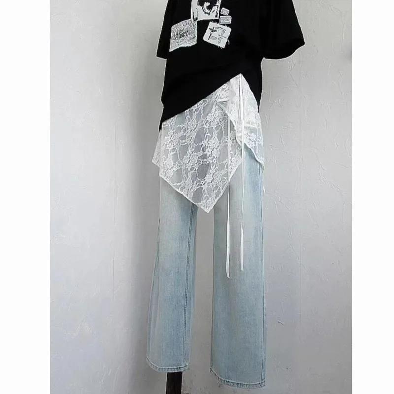 Jupe courte à lacets française pour rideau de pet, jupe superposée de printemps, jupe portefeuille p