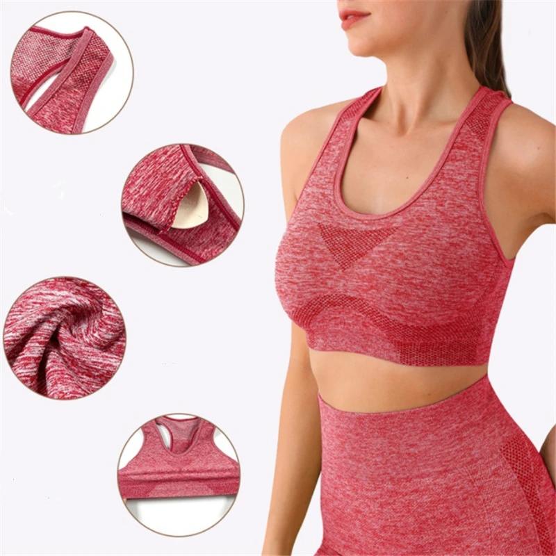 Ensemble de Yoga Shorts de gymnastique femmes Sport soutiens-gorge brassière hauts d'entraînement po