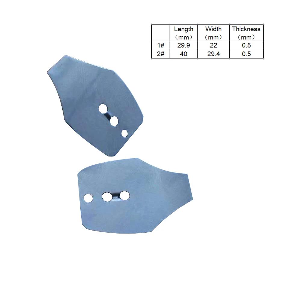 Lame de gabarit de natation 20 pièces, lame de Chatterbait en acier inoxydable, gabarits de vibratio