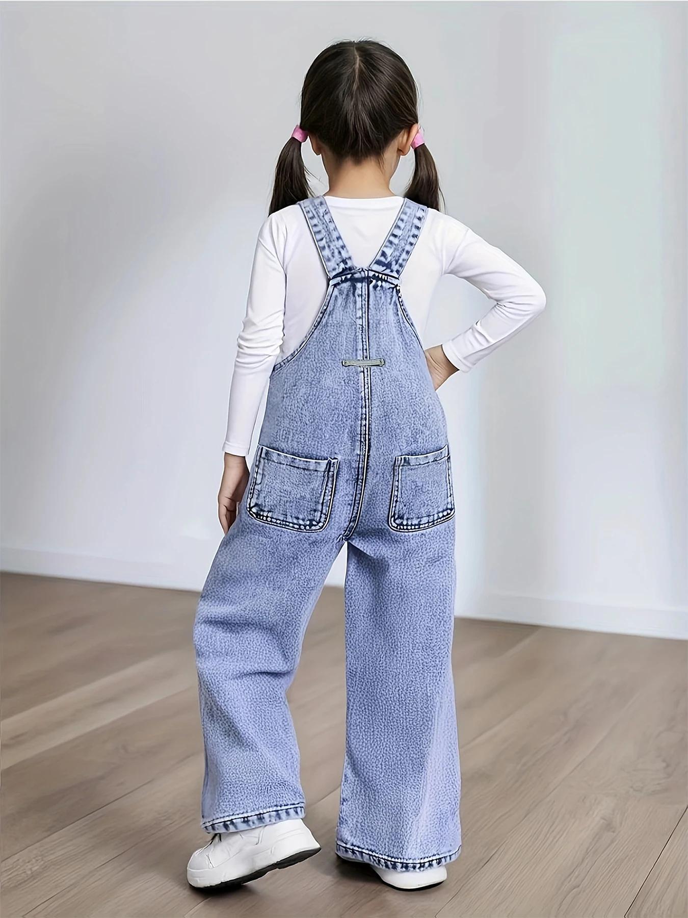 Pantalon en denim droit et ample imprimé motif tournesol Y2K pour fille, pantalon à cordon de serrag