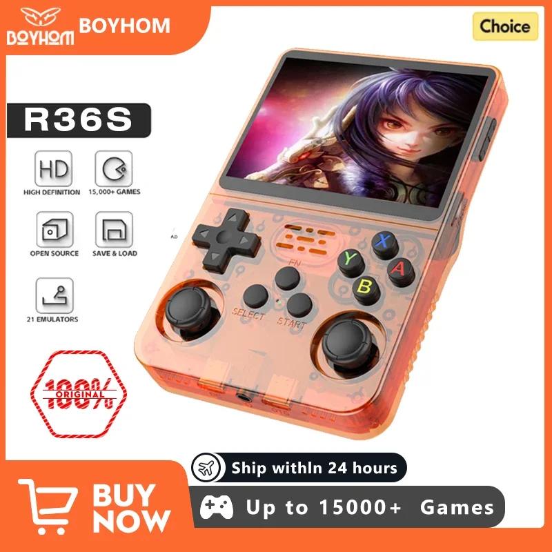 Console de jeu vidéo Open Source R36S, système Linux, écran IPS 3.5 pouces, lecteur vidéo de poche p