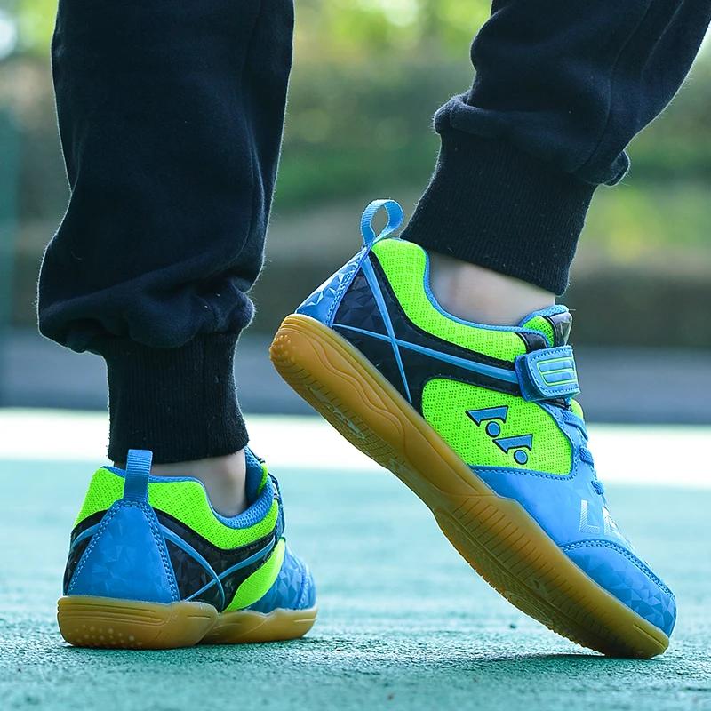 Chaussures tennis de table pour couples - Baskets badminton professionnelles respirantes mixte