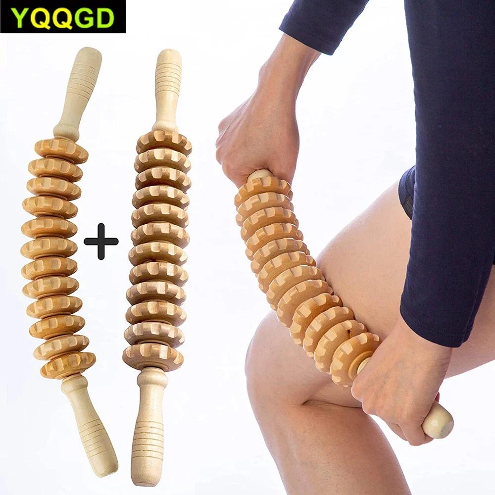 Rouleau en bois pour la Cellulite du ventre, outils de Massage thérapeutique en bois pour la mise en