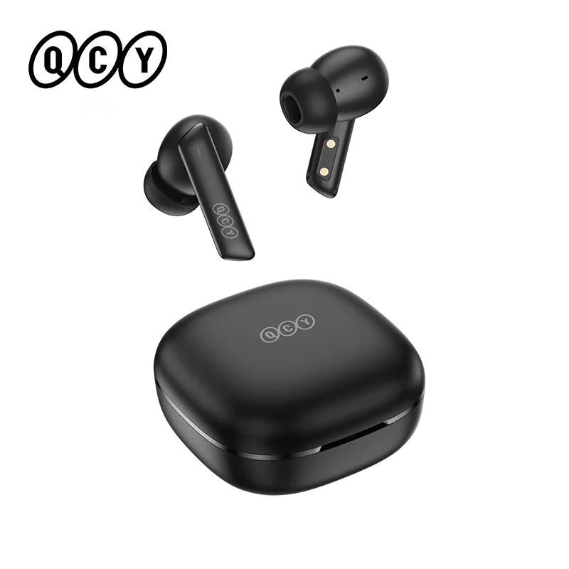 QCY – écouteurs sans fil Bluetooth 5.2, casque d'écoute 40db, avec suppression du bruit actif, 6 mic