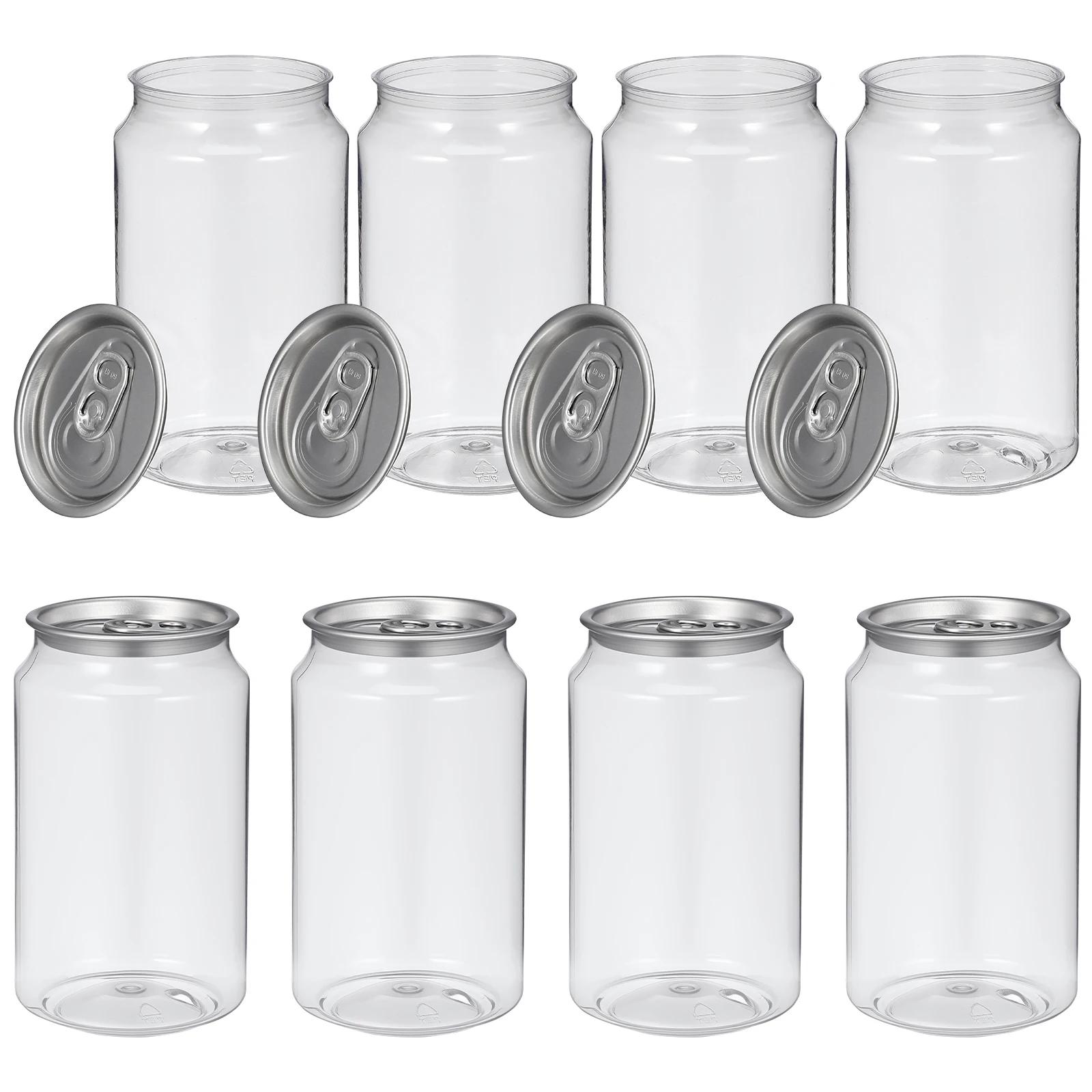 Boîtes à thé au lait en conserve, 10 pièces, récipient à boissons, bouteilles vides en PET, emballag