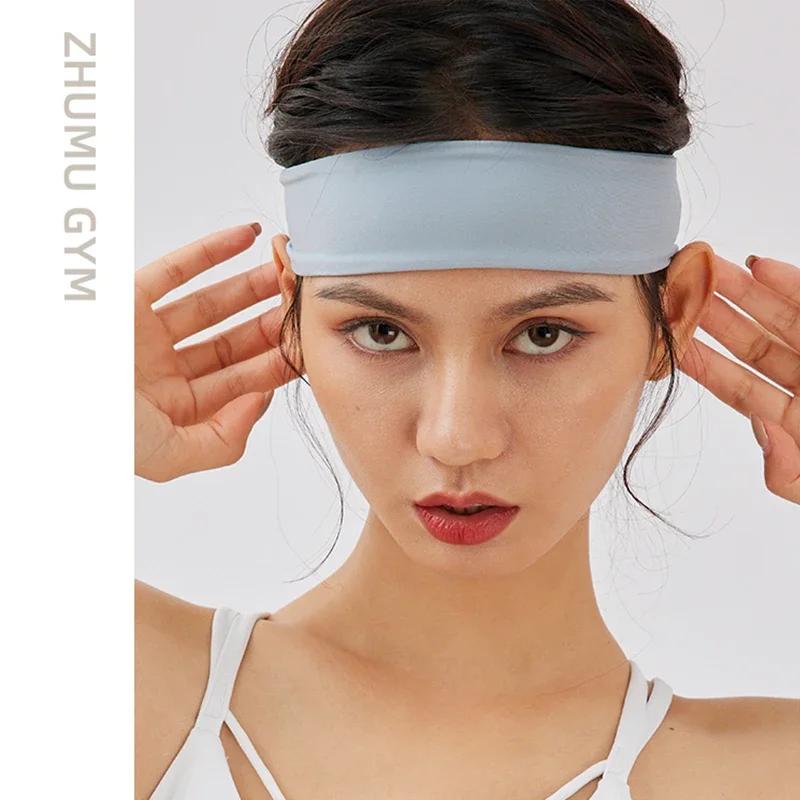 Bandeau élastique de yoga à haute élasticité, éblla transpiration, couleur unie, pour le sport, la c