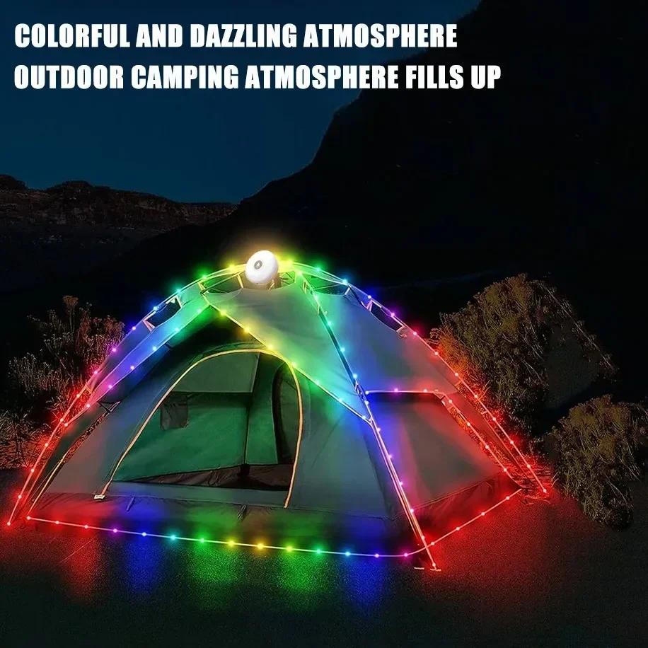 Lumières solaires lumière de Camping en plein air 10 mètres chaîne lumière extérieure tente lumière 