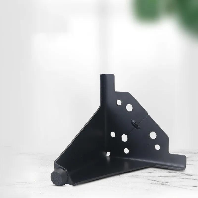4 pièces pieds de canapé en métal pieds d'armoire de meubles pieds de meuble TV noirs pieds de Suppo