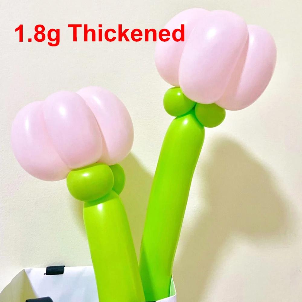 Ballons en latex longs, 100 pièces, rouge, vert, jaune, bleu, rose, assortis, pour décoration de fêt