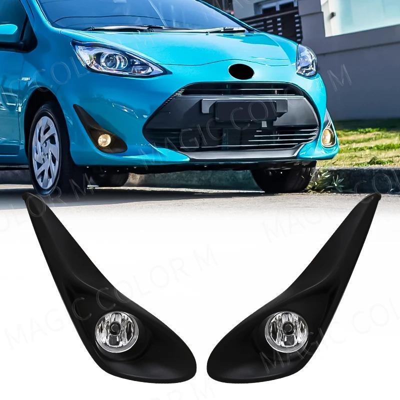 Feu antibrouillard LED DRL étanche pour Toyota Prius C 2018, couvercle halogène, interrupteur à fils