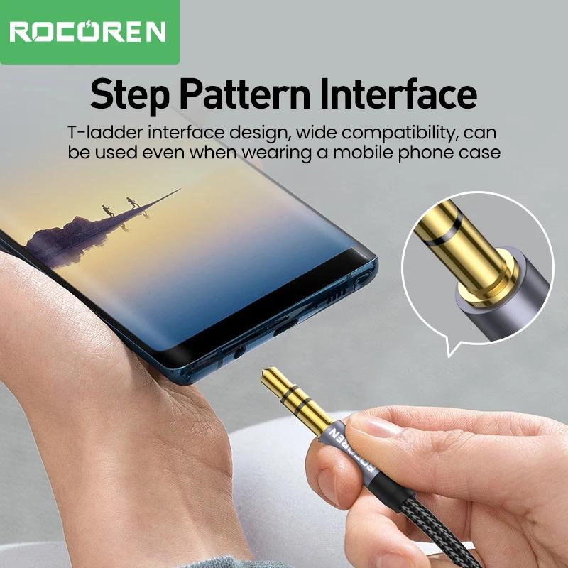 Rocoren-Câble audio mâle à mâle, jack 3.5mm, jack 3.5mm, audio m x, câble pour téléphone, sauna, tél