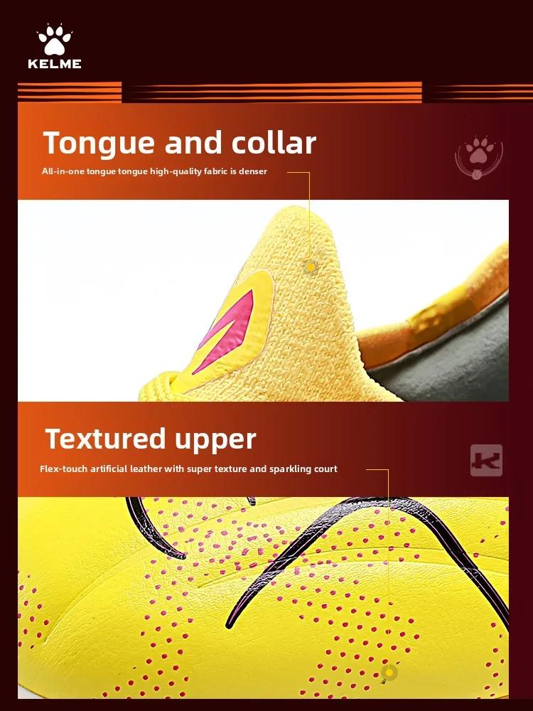 Chaussures de football haut de gamme Kelme à crampons courts antidérapants, bottes de football pour