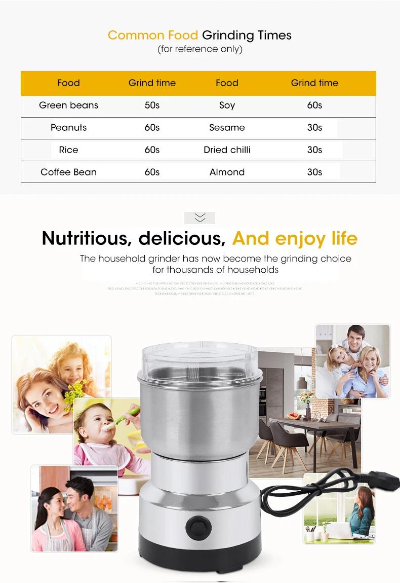 2024 nouveau Mini broyeur électrique ménage 300ml ultrafin bébé alimentaire pulvérisateur moulin à c