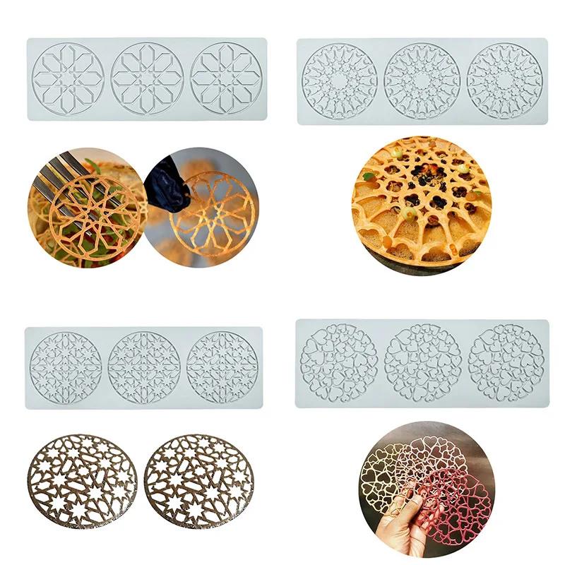 Coussin multi-styles en dentelle pour gâteau, feuille de bulle d'amour, Cuisine moléculaire, assiett