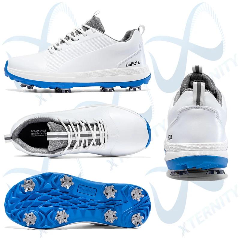 Chaussures de golf homme Lersure imperméables à pointes antidérapantes professionnelles