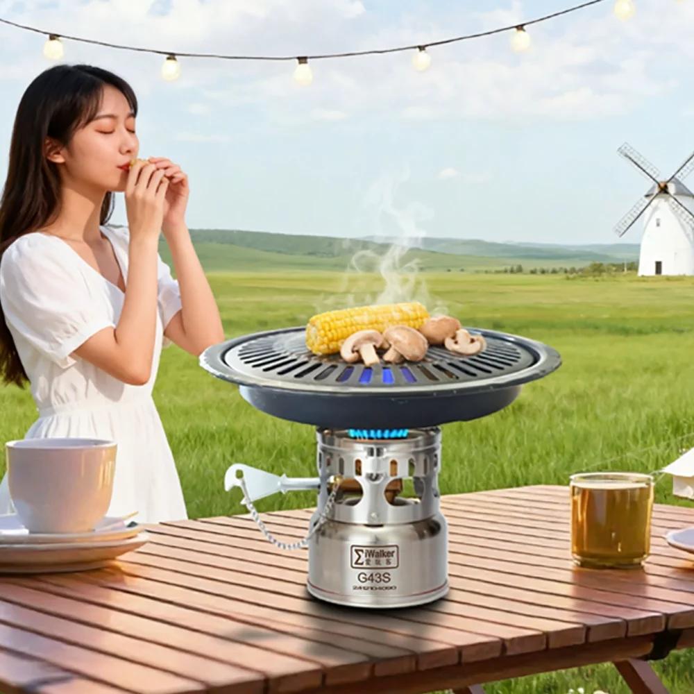IWALKER G43 G43S poêle de Camping essence extérieure e poêle brûleur silencieux pour voyage pique-ni