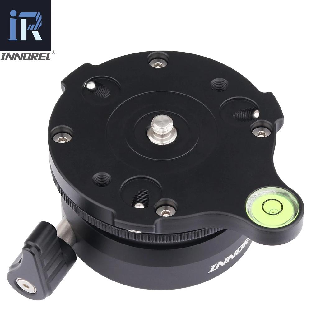 INNOREL Tête de trépied LB-60 Base de décrochage Niveau Plate-forme de réglage horizontal pour la ph