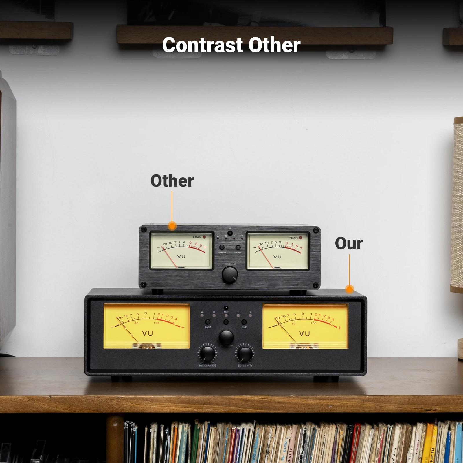Sélecteur de haut-parleur amplificateur NEOHIPO ET30 avec commutateur de haut-parleur de compteur VU