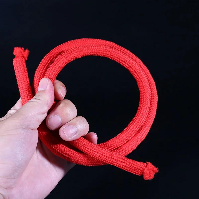 Corde rigide de luxe (rouge) par Kupper, tours de magie, corde douce pour Magia rigide, gros plan, i
