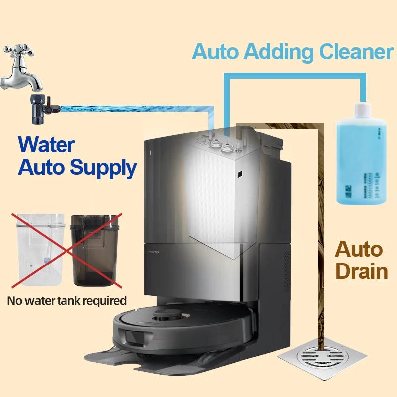 Roborock-Kit de changement d'eau pour aspirateur robot Q Revo, recharge automatique et kit de branch