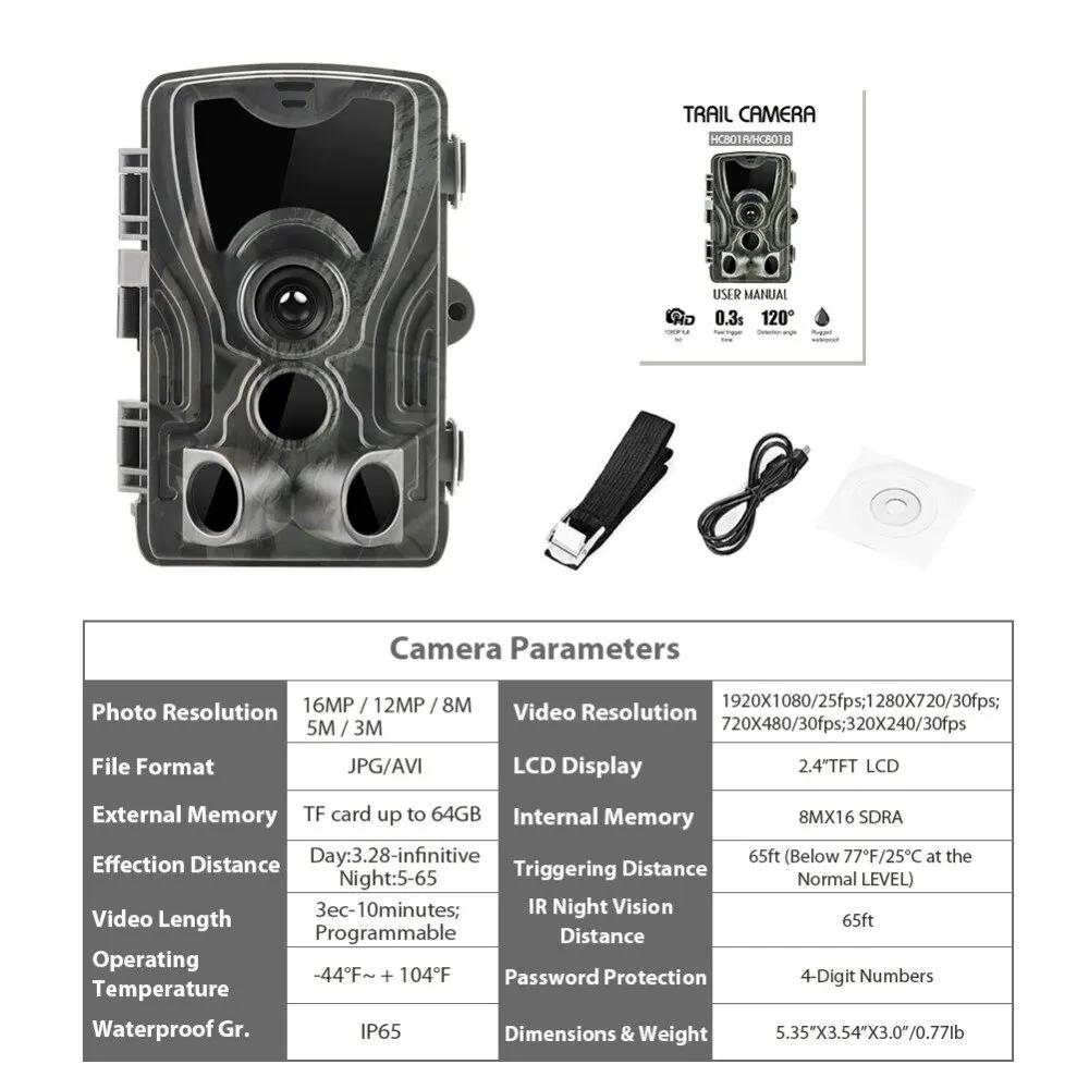 Caméra de chasse extérieure avec vision nocturne, HC80l'autorisation, caméra de repérage quelque par