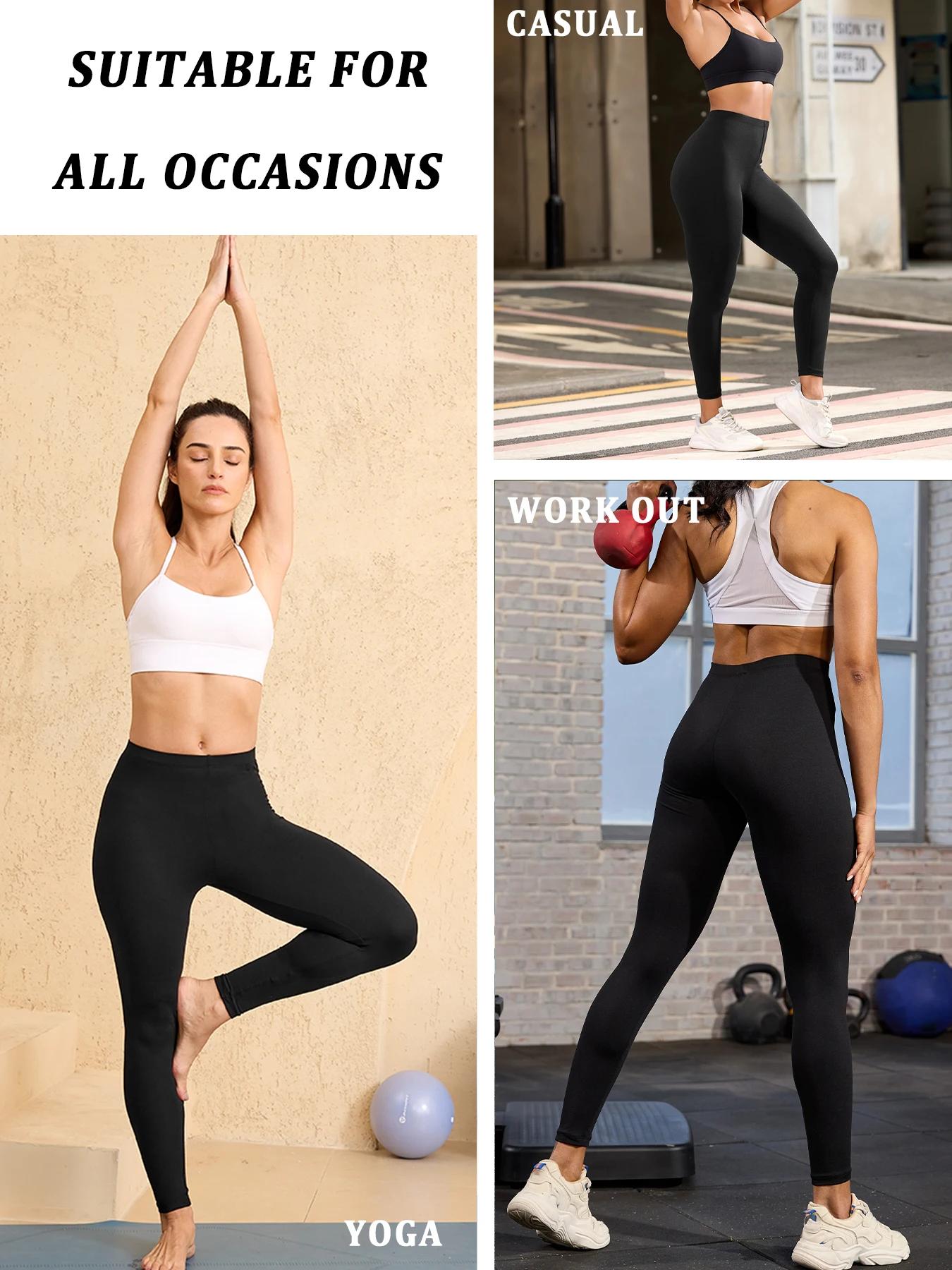 Leggings Super doux pour femmes, haute élasticité, pas transparent, pour entraînement, Yoga, course 