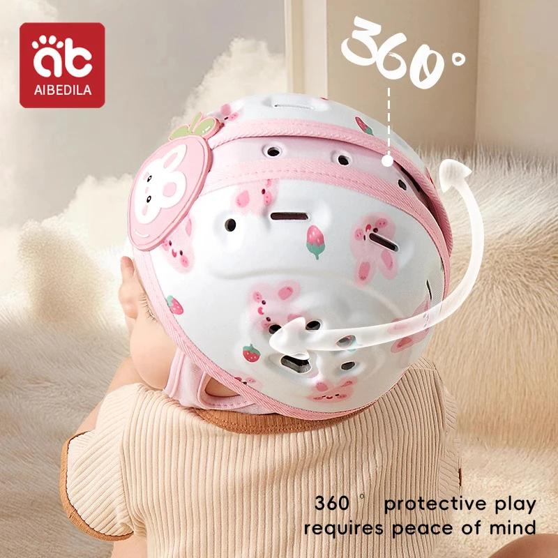AIBEDILA Protection 360 degrés bébé Anti chute casque réglable enfant en bas âge tête protecteur dou