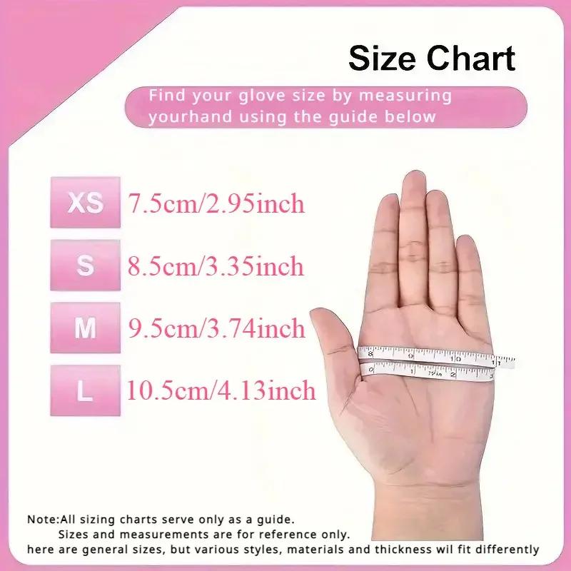 Gants jetables en Nitrile rose pour le nettoyage ménager, le travail de la cuisine, le jardinage, la