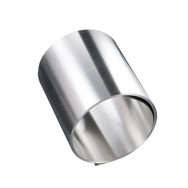 Bande de tôle en acier inoxydable 304, 1 mètre, épaisseur 0,01 0,02 0,05 0,1 0,2 0,3 0,4 0,5 mm