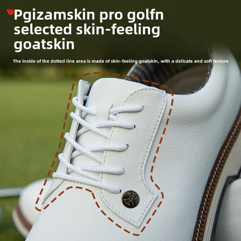 Chaussures de golf PGM pour hommes avec clous antidérapants, amorti à haute élasticité et baskets à 