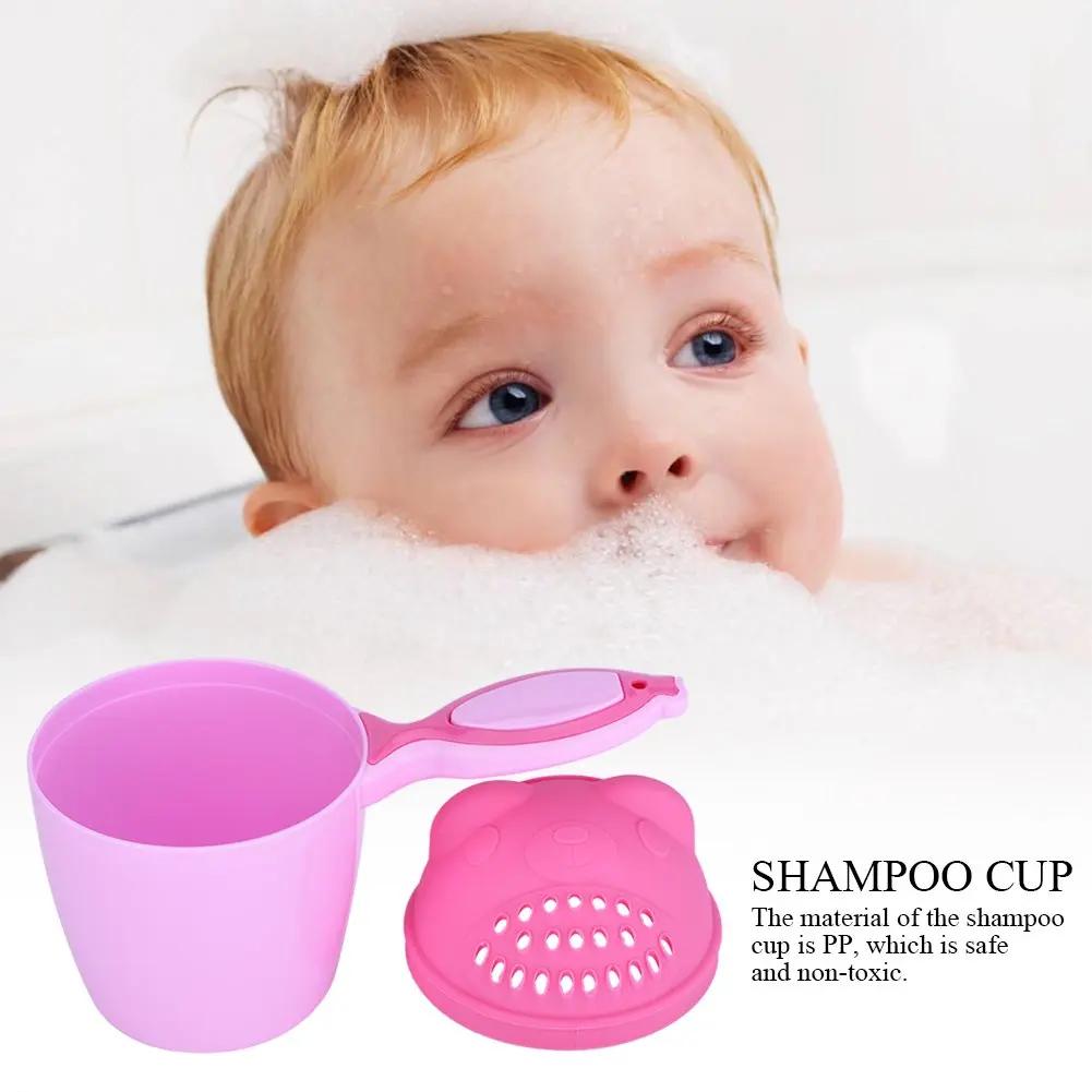 Bébé shampooing rinçage tasse enfants bain cascade rinçage enfants bain bébé douche cuillères enfant