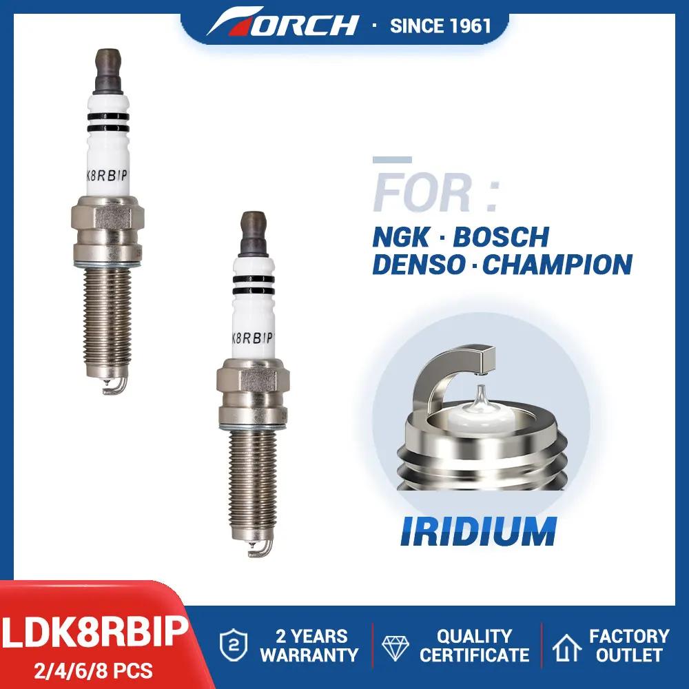 Bougies d'allumage en Iridium platine, 2 à 8 pièces, remplacement pour bougies 4471 LKR8AP BMW 12127