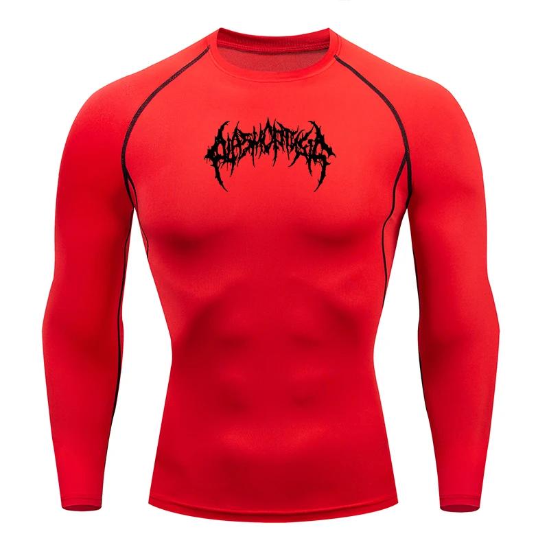 Hommes course Compression T-shirt manches longues Sport t-shirts Gym Fitness sweat mâle Jogging surv