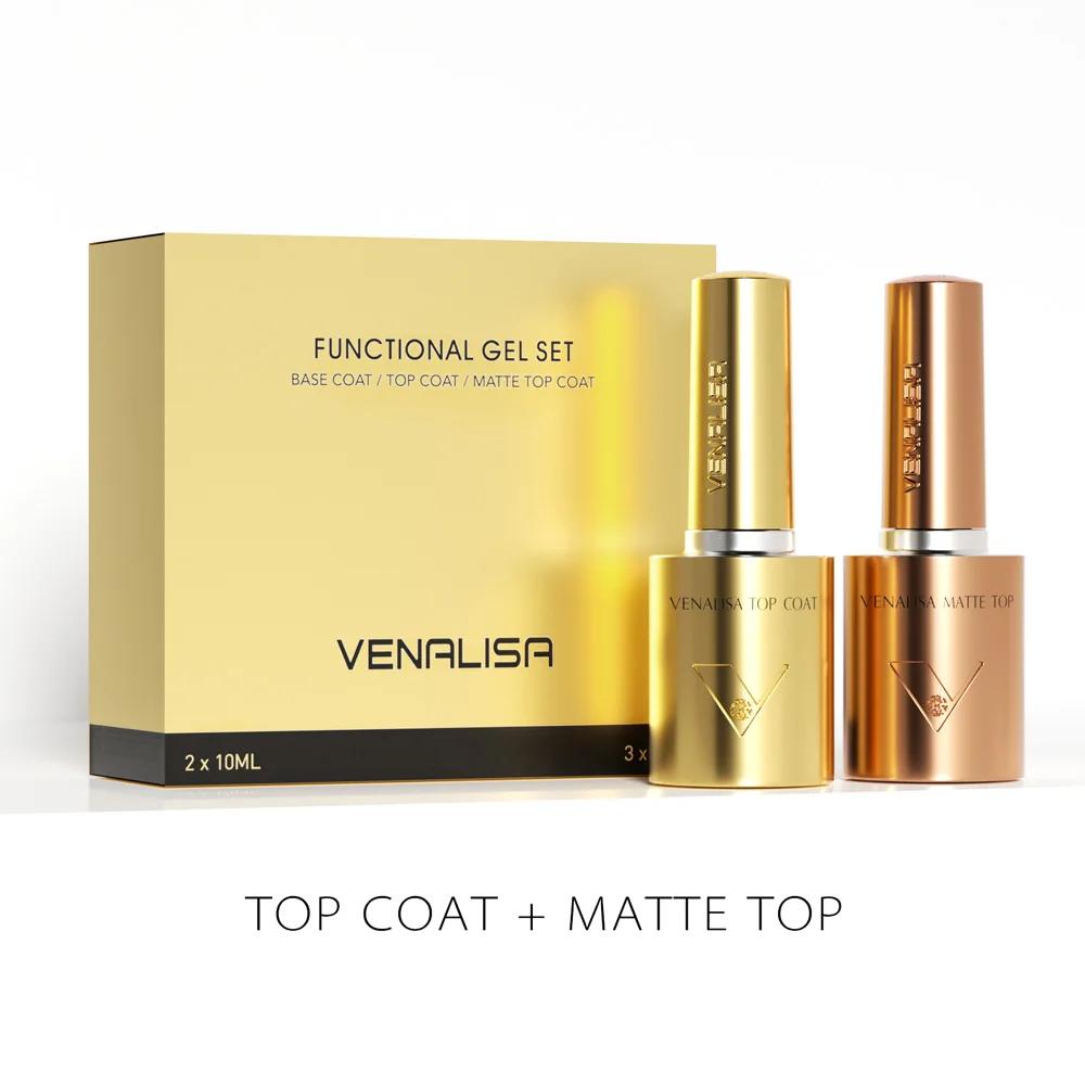 1/2/3 pièces Kit Venalisa 10ml vernis à ongles HEMA/TPO Base gratuite diamant Ultra brillant trempé 