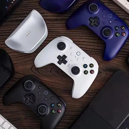 Manette sans fil 8BitDo Ultimate 2 avec joystick TMR, gâchettes à effet Hall, station de charge, Blu